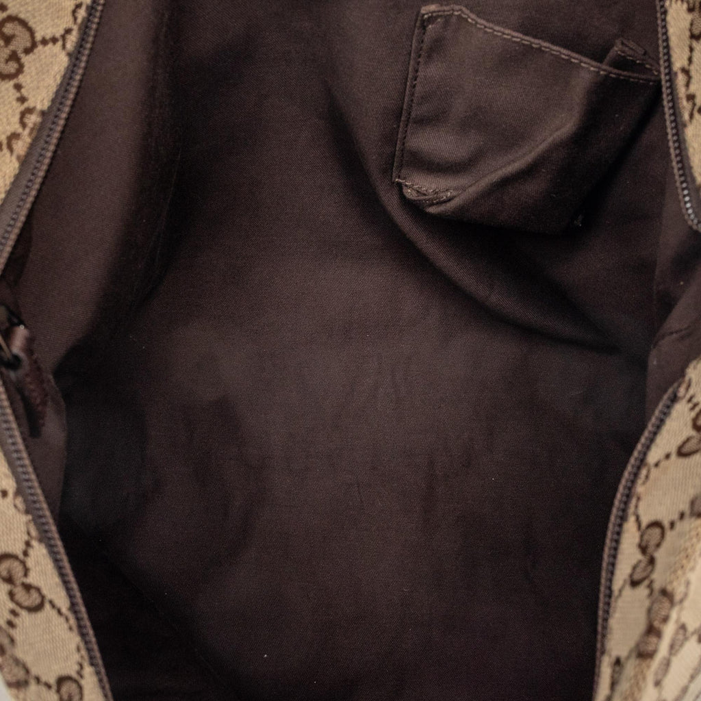 Gucci GG Canvas Web Crossbody Bag - Beige