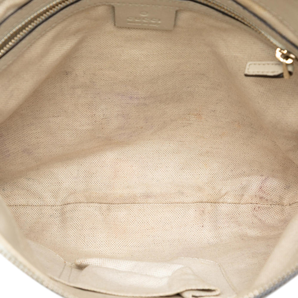 Gucci GG Canvas Web Mayfair Crossbody Bag - Beige