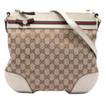 Gucci GG Canvas Web Mayfair Crossbody Bag - Beige