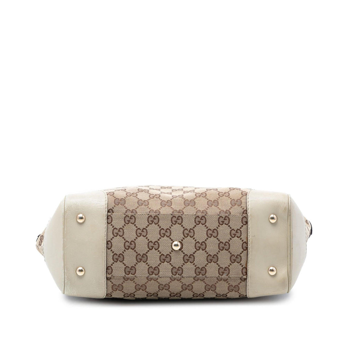 Gucci GG Canvas Web Mayfair Tote Bag - Beige