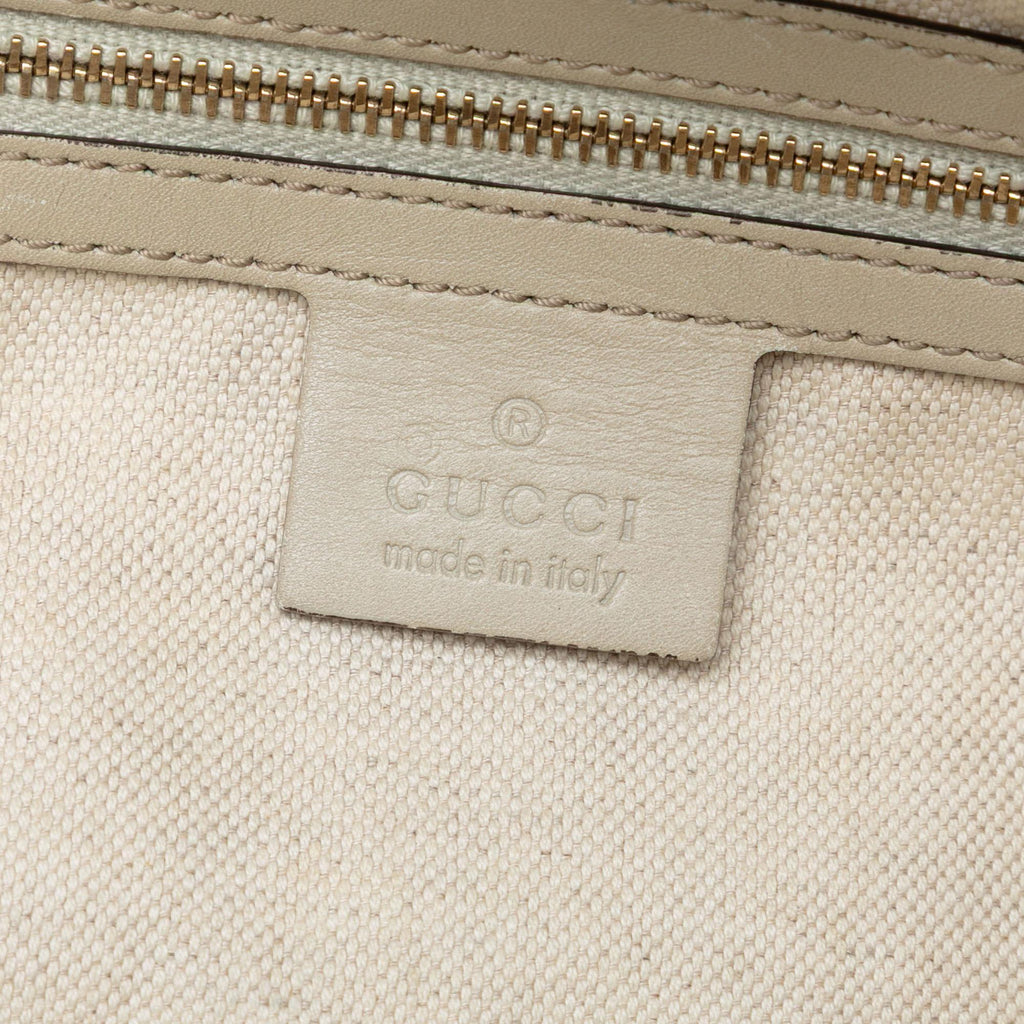 Gucci GG Canvas Web Mayfair Tote Bag - Beige