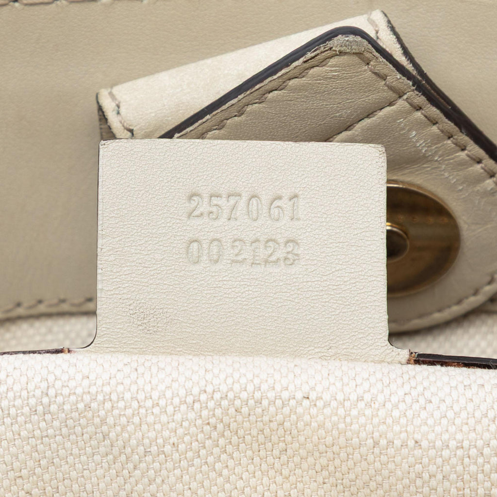 Gucci GG Canvas Web Mayfair Tote Bag - Beige