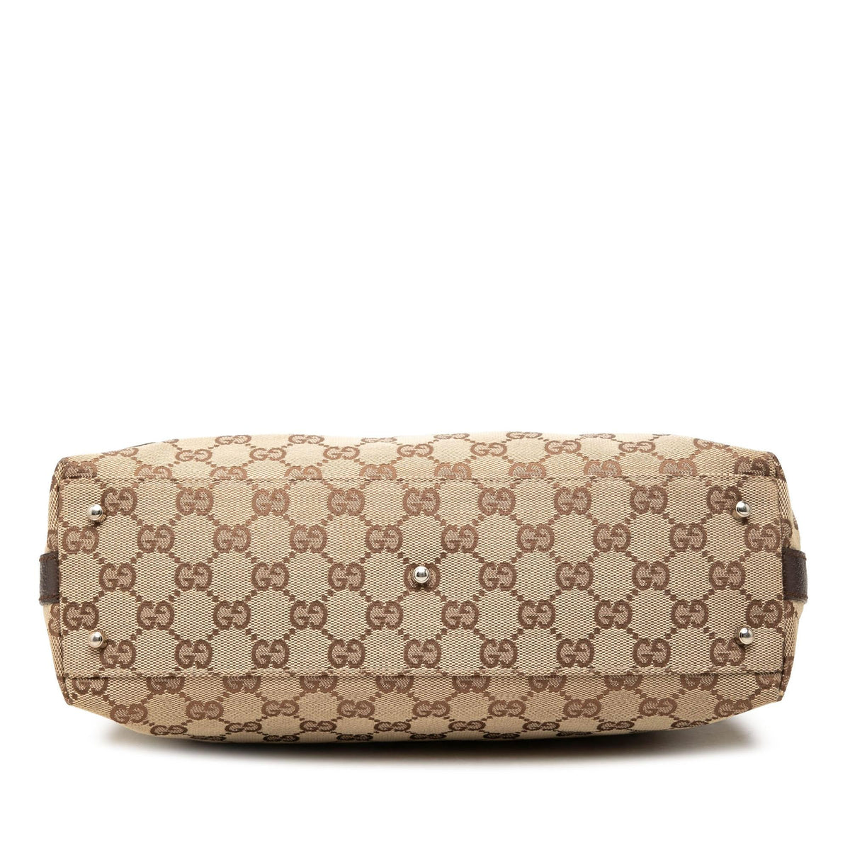 Gucci GG Canvas Web Pop Handbag Satchel - Beige