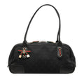 Gucci GG Canvas Web Princy Shoulder Bag - Black