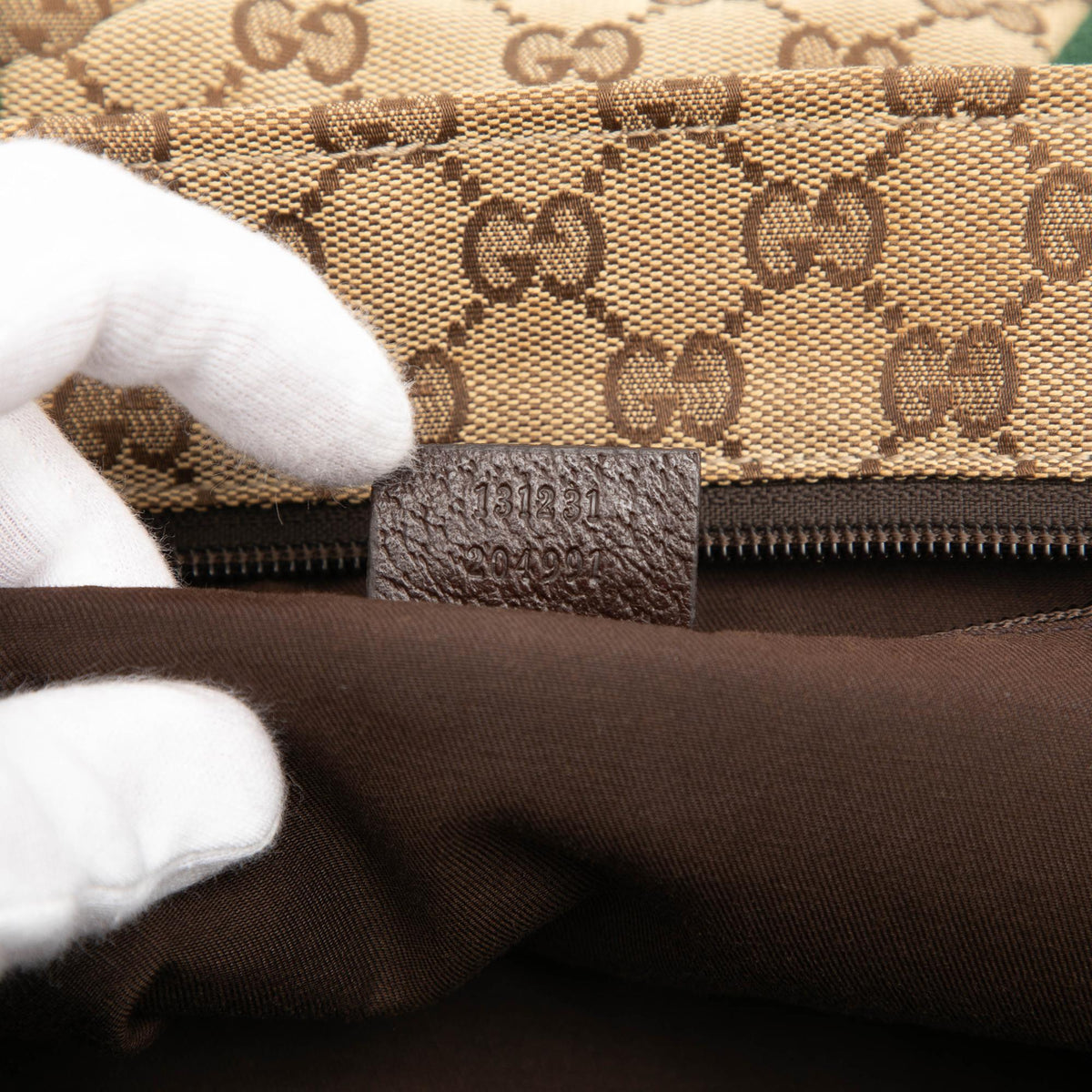 Gucci GG Canvas Web Tote Bag - Beige