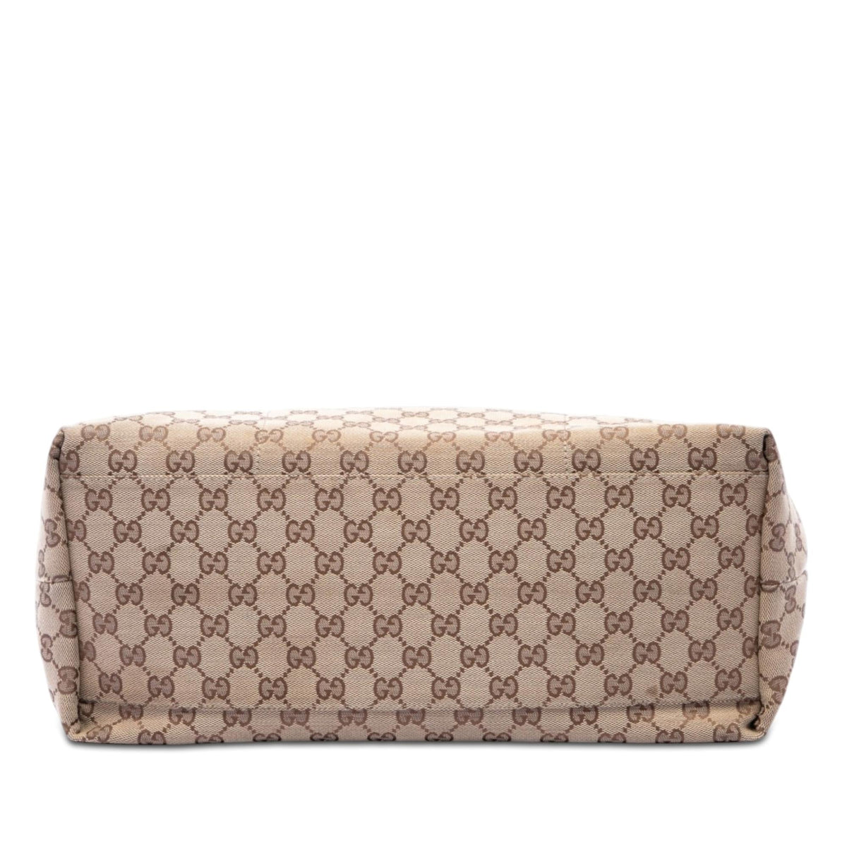 Gucci GG Canvas Web Tote Bag - Beige