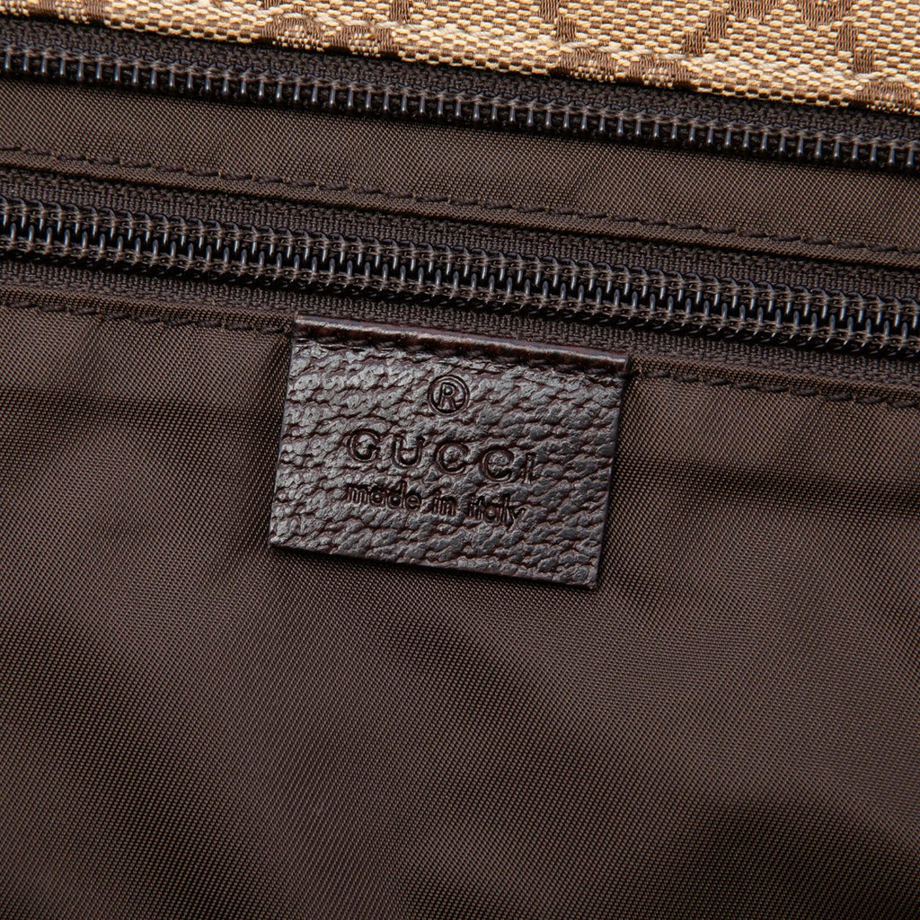 Gucci GG Canvas Web Tote Bag - Beige