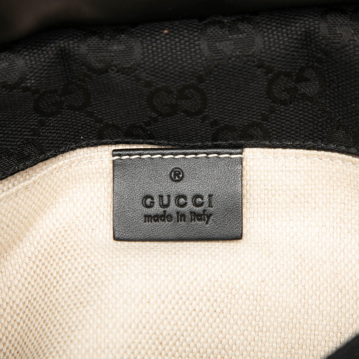 Gucci GG Canvas and Leather Web Belt Bag - Black
