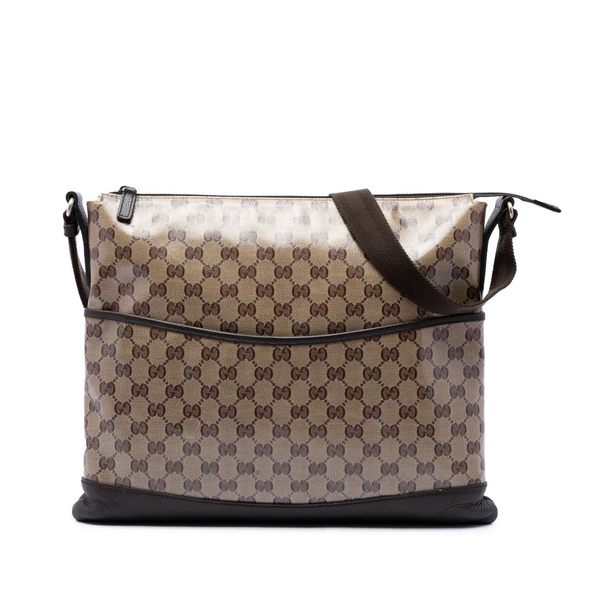 Gucci GG Crystal Crossbody Bag - Beige