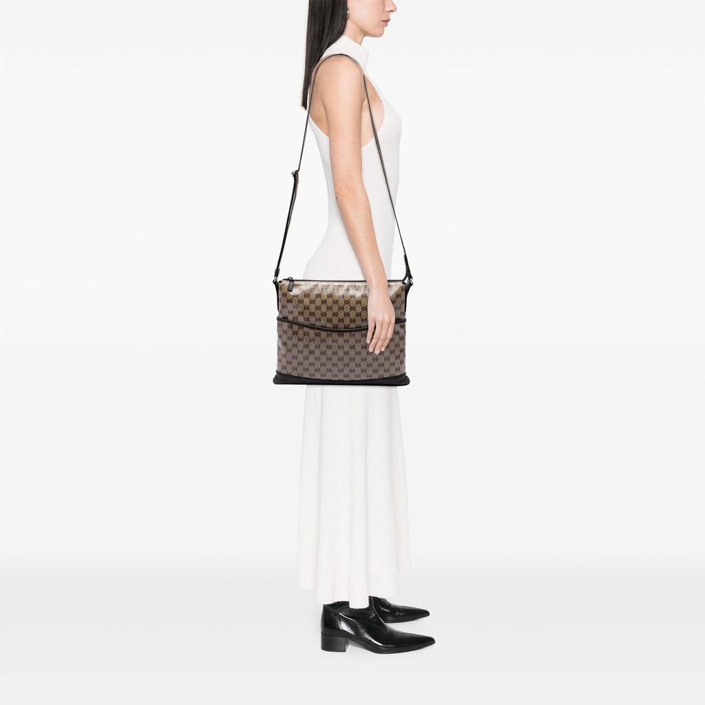 Gucci GG Crystal Crossbody Bag - Beige