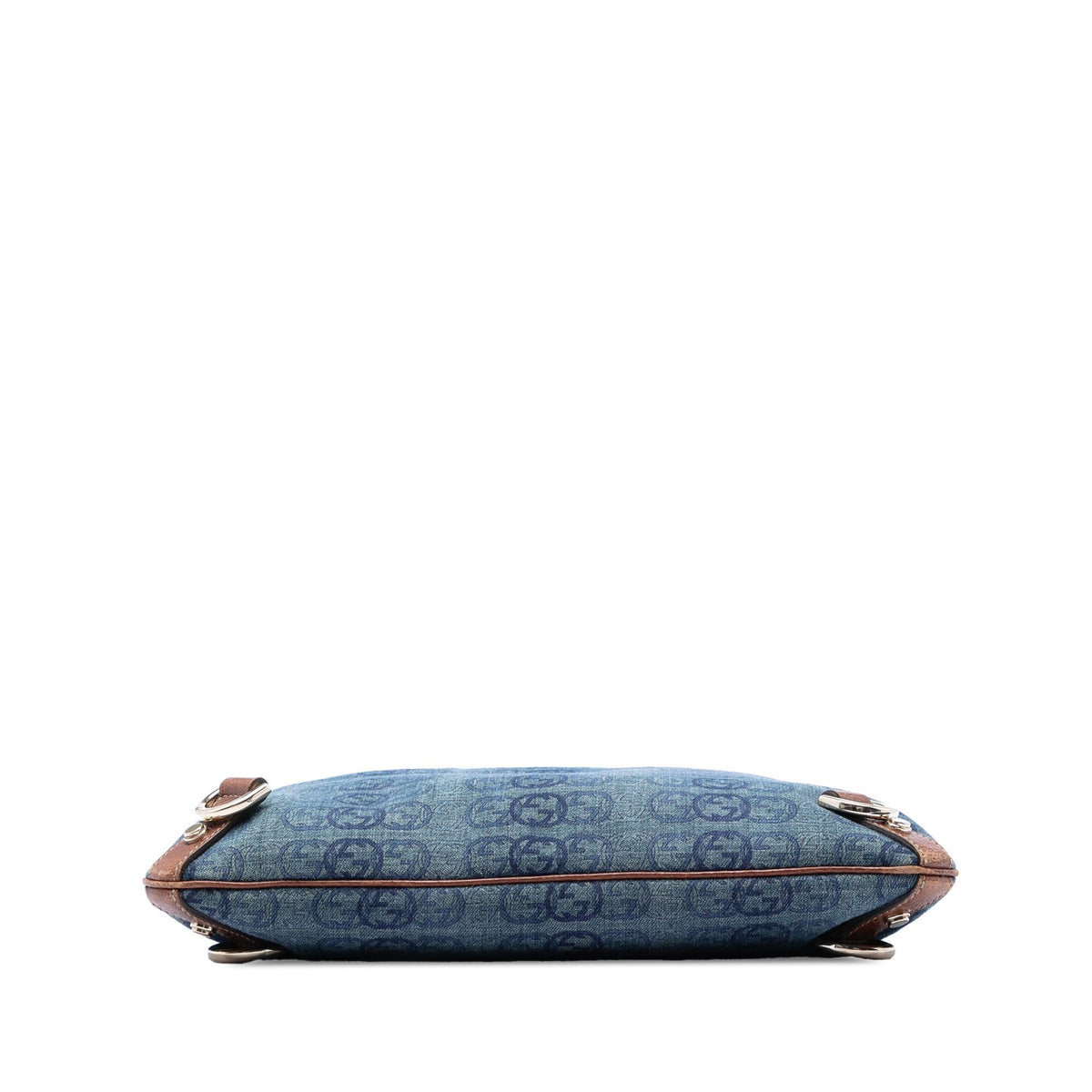 Gucci GG Denim Abbey D Ring Crossbody Bag - Blue