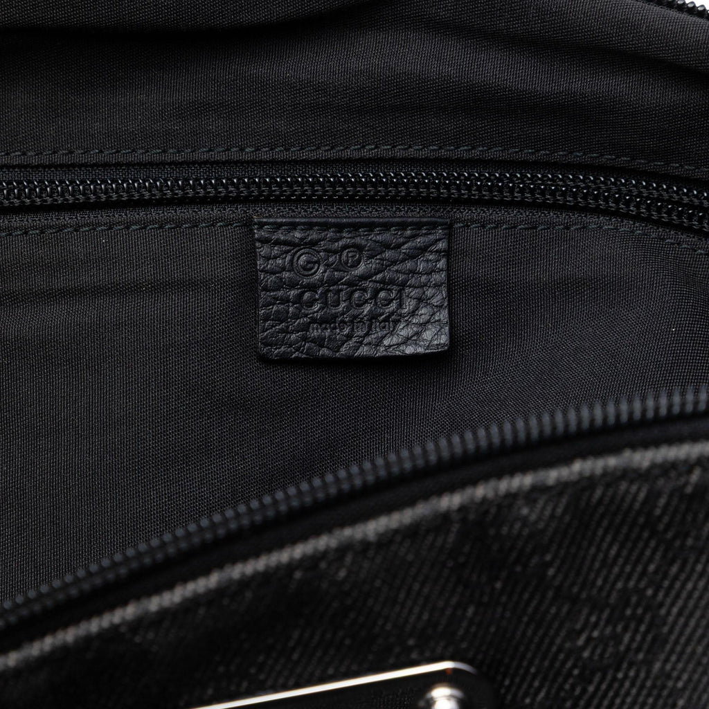 Gucci GG Denim Crossbody Bag - Black