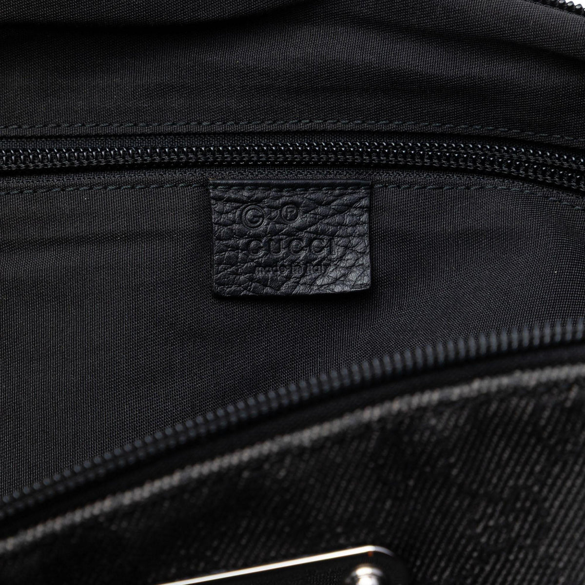 Gucci GG Denim Crossbody Bag - Black