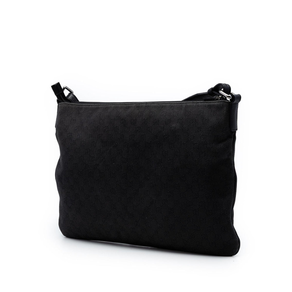 Gucci GG Denim Crossbody Bag - Black