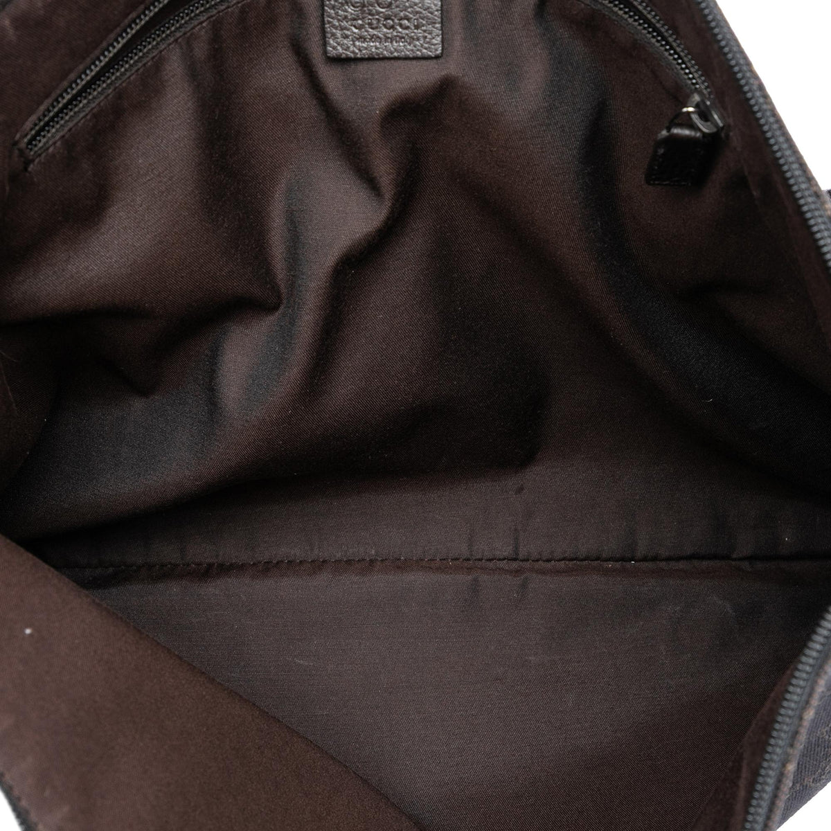 Gucci GG Denim Crossbody Bag - Brown