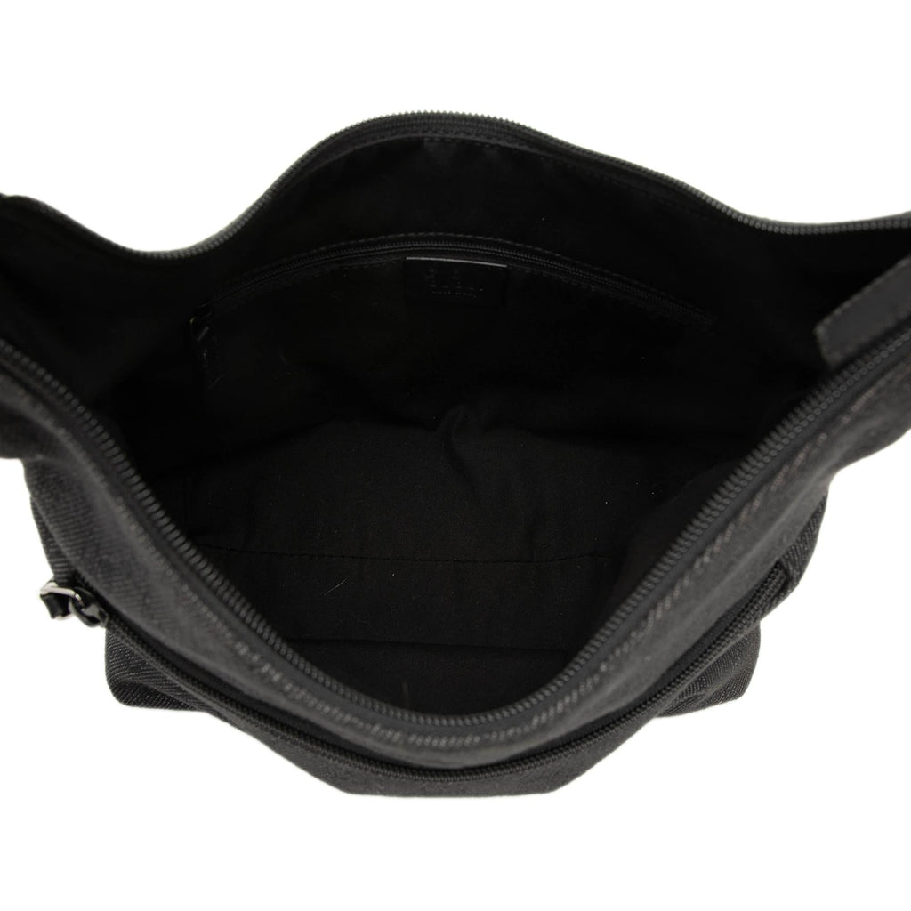 Gucci GG Denim Shoulder Bag - Black