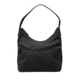 Gucci GG Denim Shoulder Bag - Black