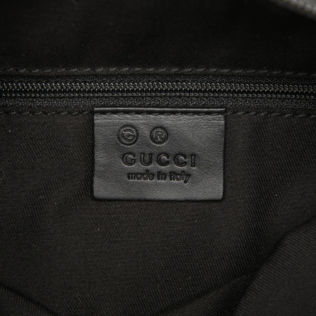 Gucci GG Denim Shoulder Bag - Black