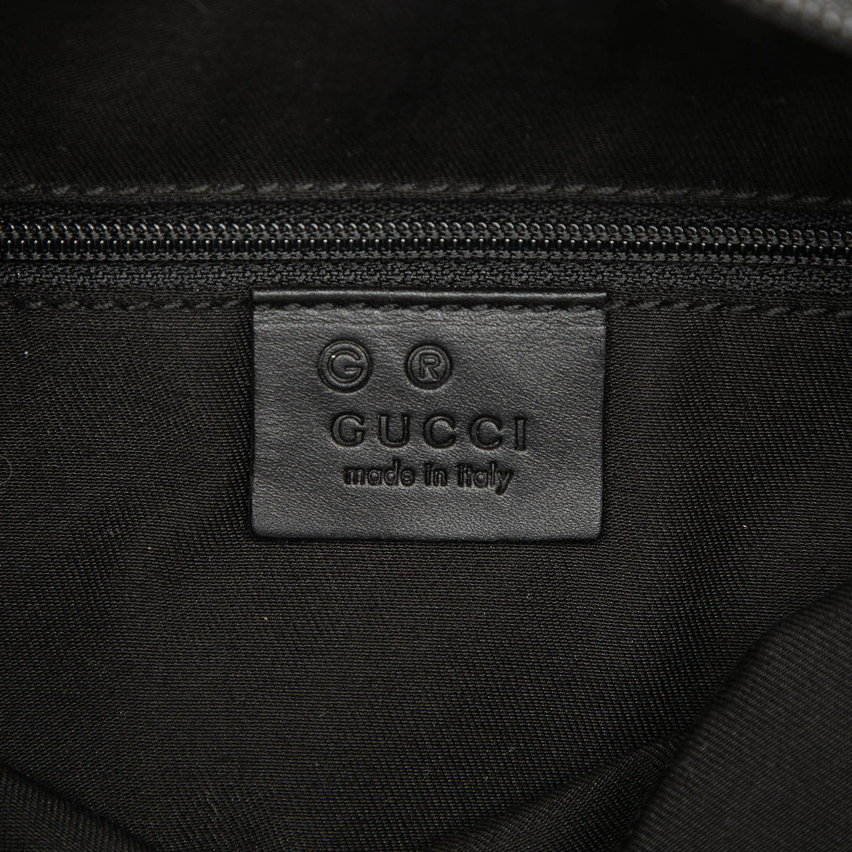 Gucci GG Denim Shoulder Bag - Black