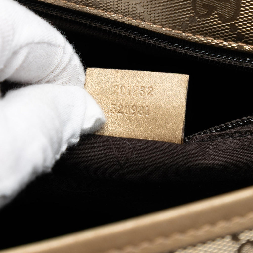 Gucci GG Imprime Crossbody Bag - Gold