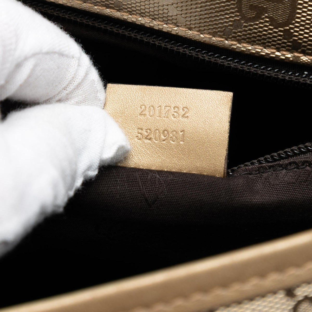 Gucci GG Imprime Crossbody Bag - Gold
