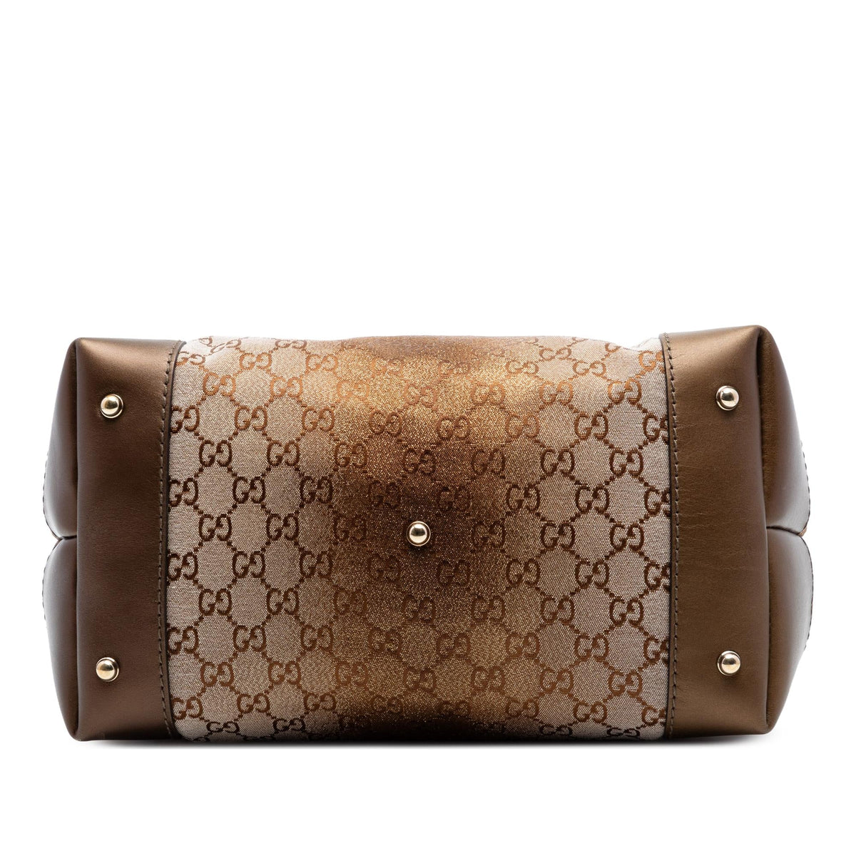 Gucci GG Lurex Heart Bit Shoulder Bag - Brown