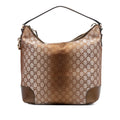 Gucci GG Lurex Heart Bit Shoulder Bag - Brown