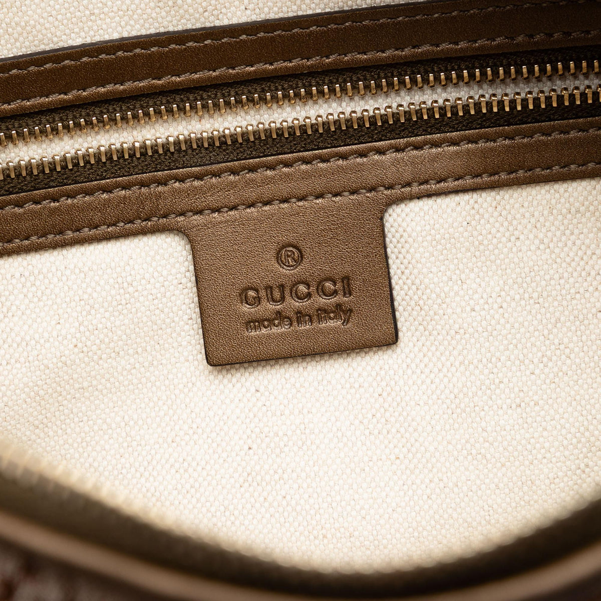 Gucci GG Lurex Heart Bit Shoulder Bag - Brown