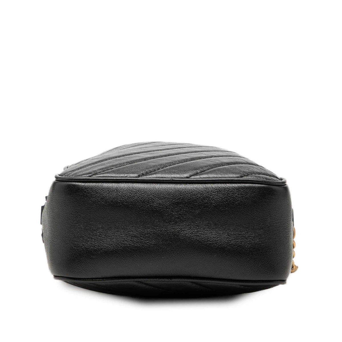 Gucci GG Marmont Matelasse Leather Double Zip Crossbody Bag - Black
