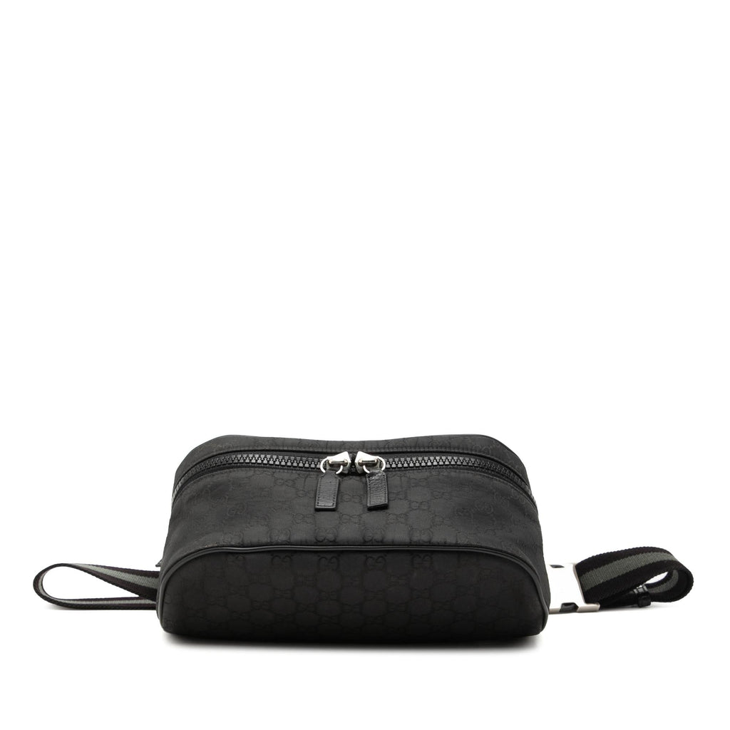 Gucci GG Nylon Web Belt Bag - Black