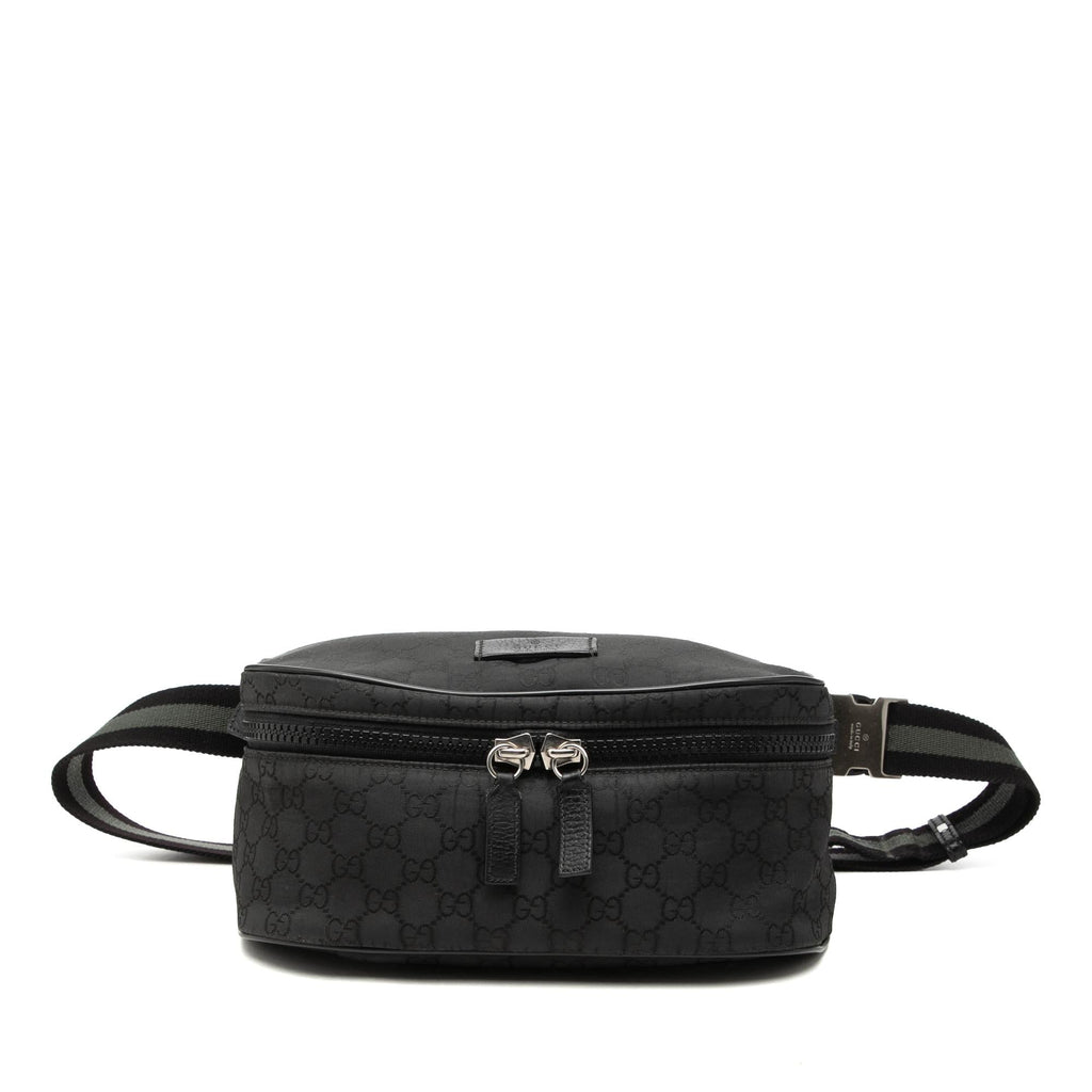 Gucci GG Nylon Web Belt Bag - Black