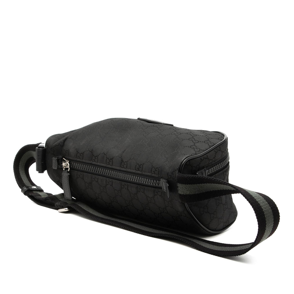 Gucci GG Nylon Web Belt Bag - Black