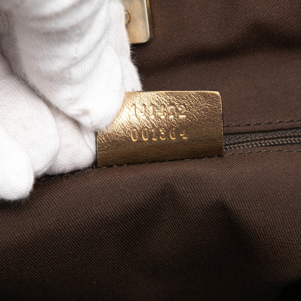 Gucci GG Satin Abbey D Ring Tote Bag - Brown/Gold