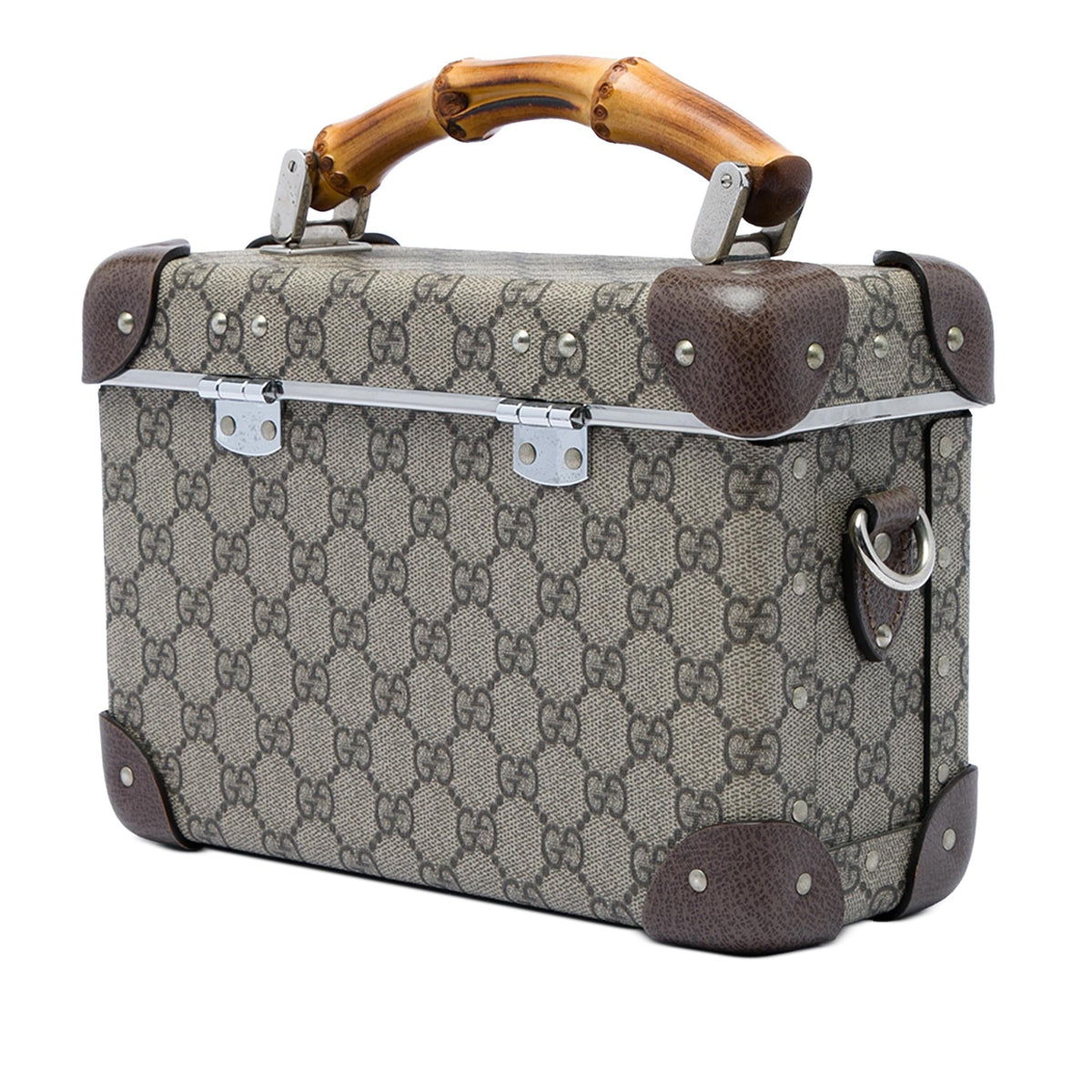 Gucci GG Supreme Bamboo Vanity Bag - Beige
