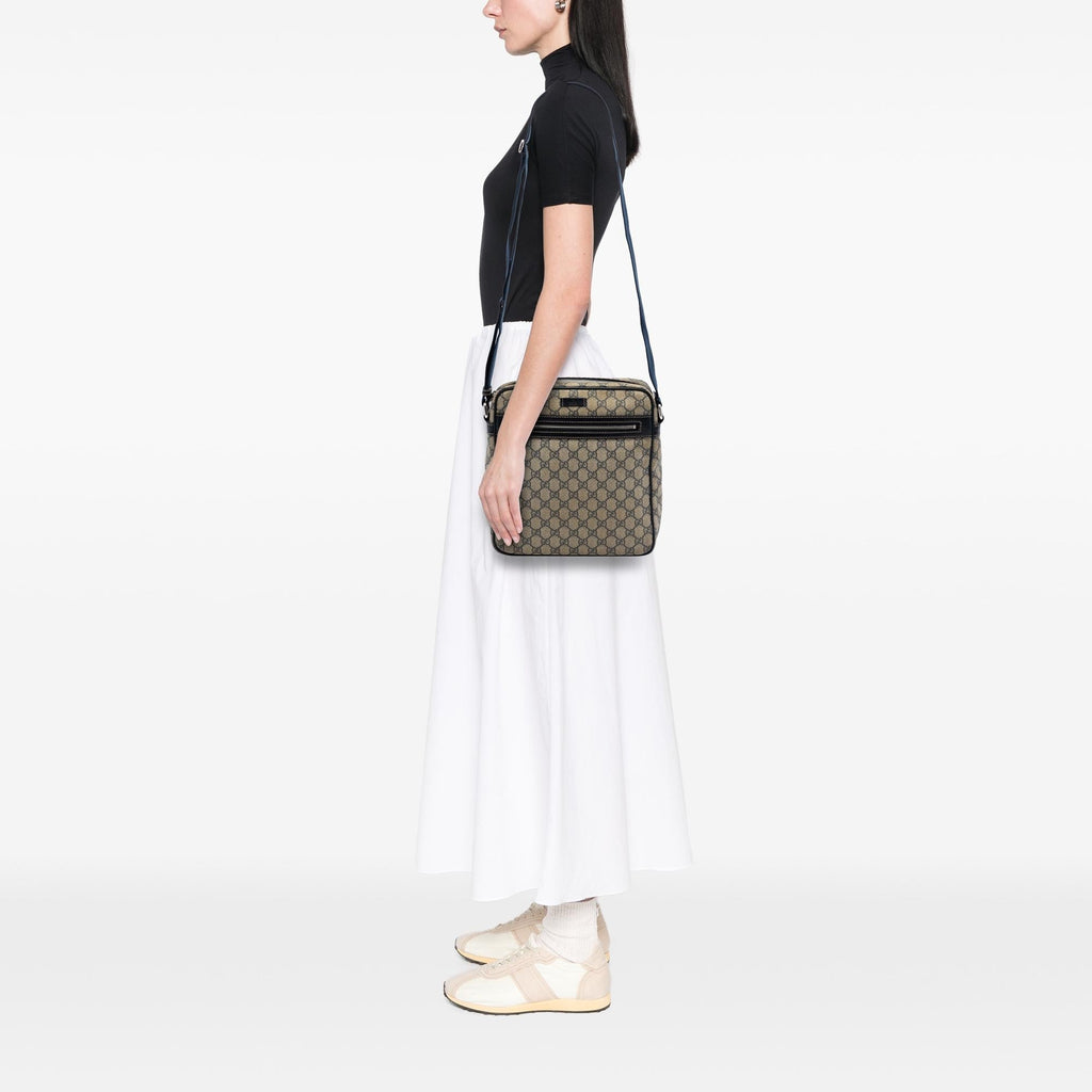 Gucci GG Supreme Crossbody Bag - Beige
