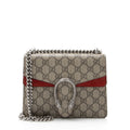 Gucci GG Supreme Dionysus Small Shoulder Bag - Beige/Red