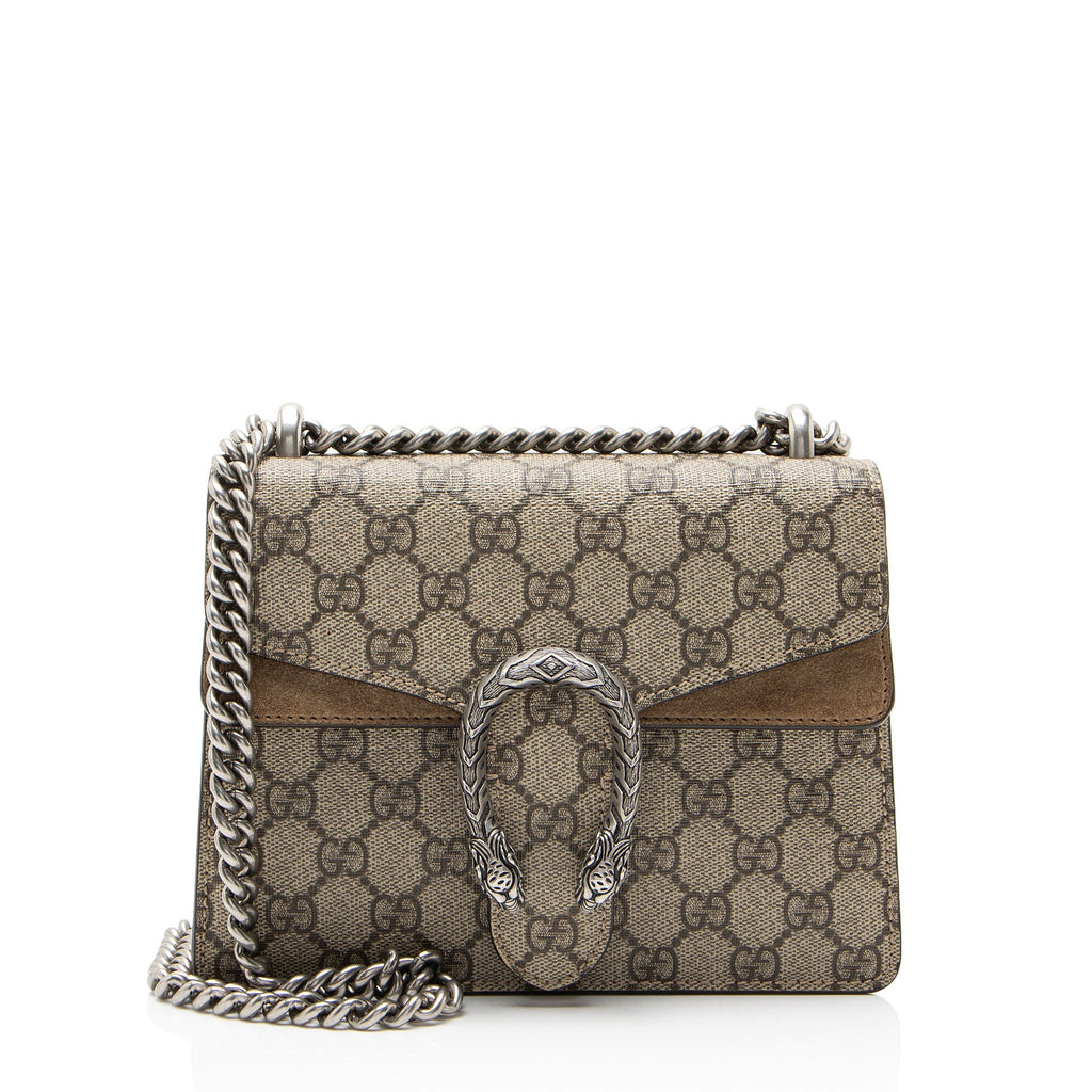 Gucci GG Supreme Dionysus Small Shoulder Bag - Beige/Brown