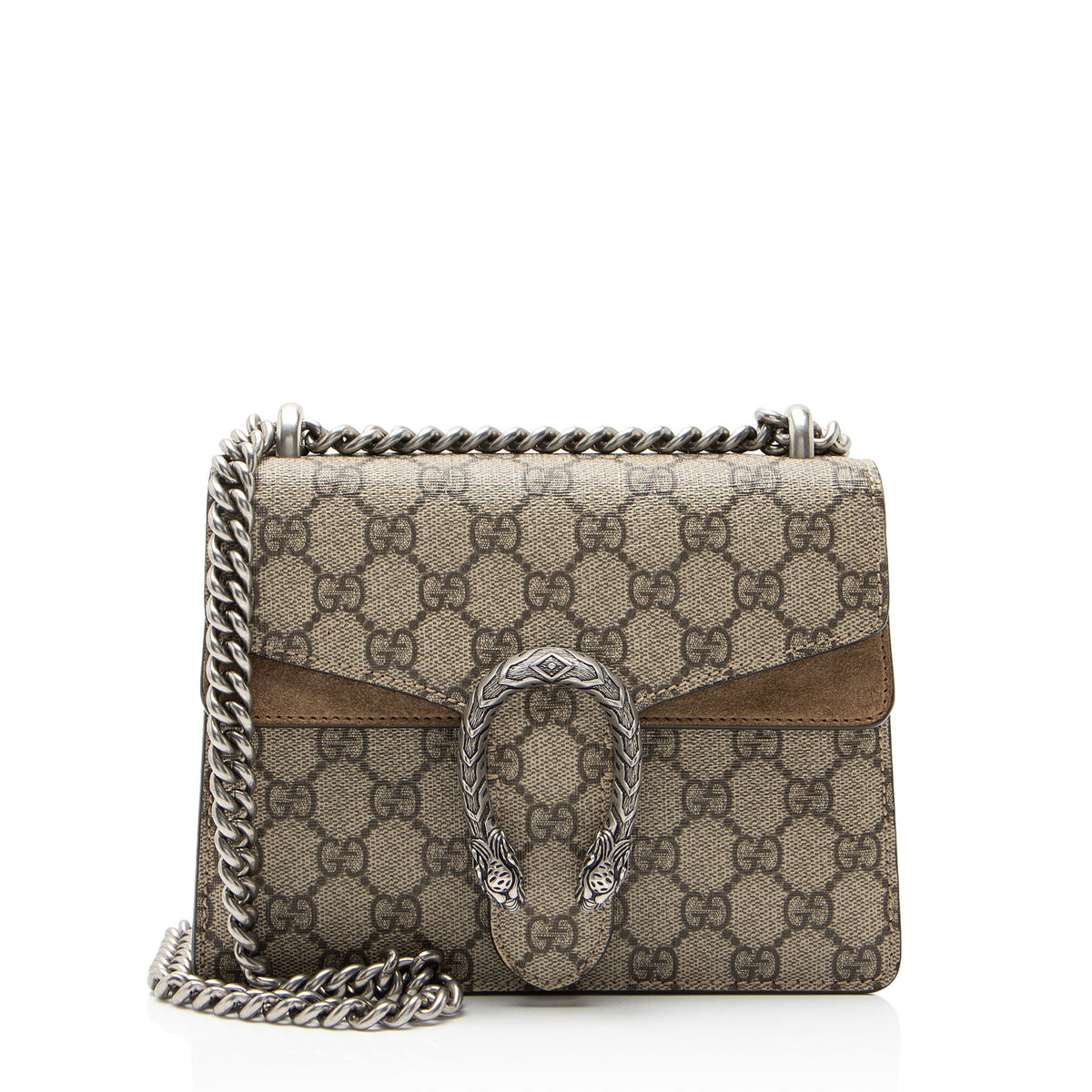 Gucci GG Supreme Dionysus Small Shoulder Bag - Beige/Brown