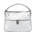 Gucci GG Supreme Joy Handbag Satchel - Silver/White