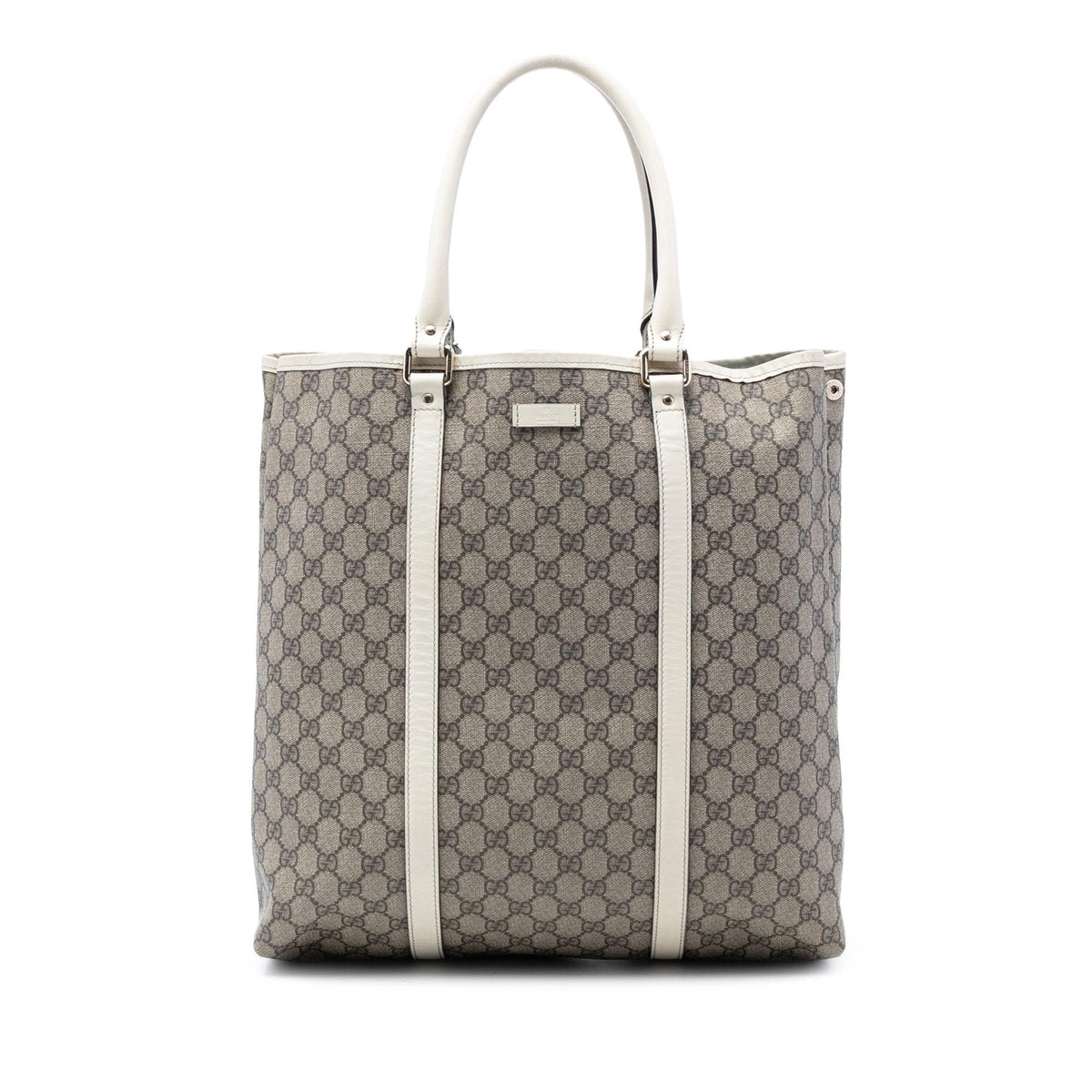 Gucci GG Supreme Joy Vertical Tote Bag - Beige/White