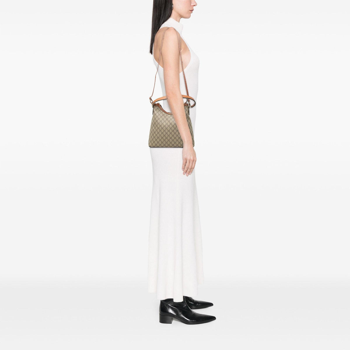Gucci GG Supreme Linea A Satchel - Beige