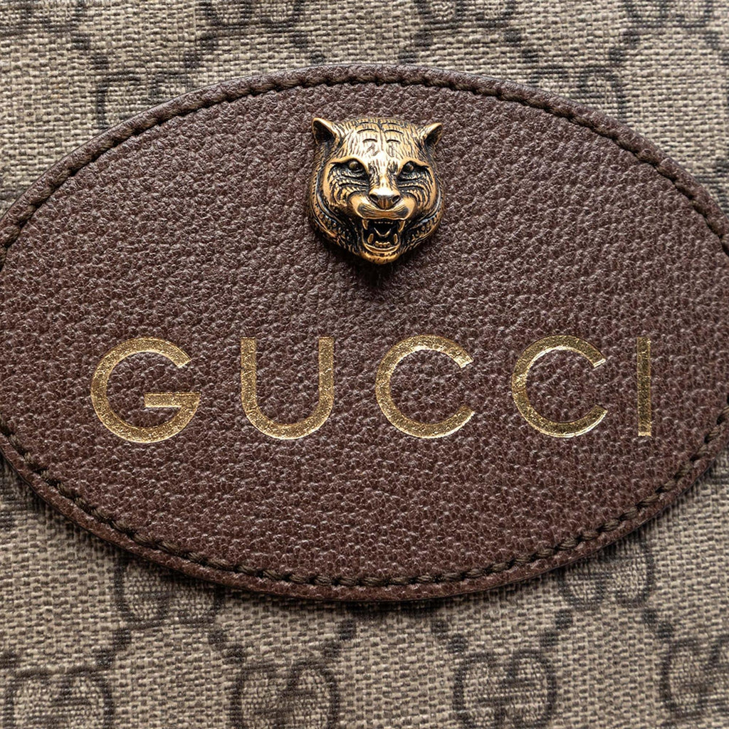 Gucci GG Supreme Neo Vintage Drawstring Bucket Bag - Beige