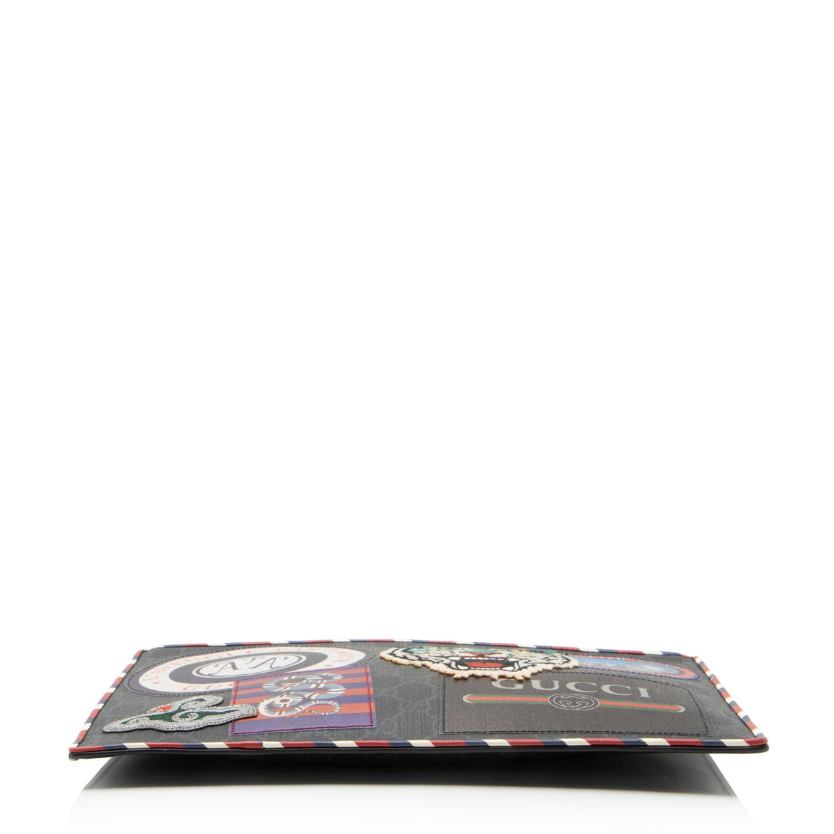 Gucci GG Supreme Night Courrier Clutch - Black/Grey/Multi