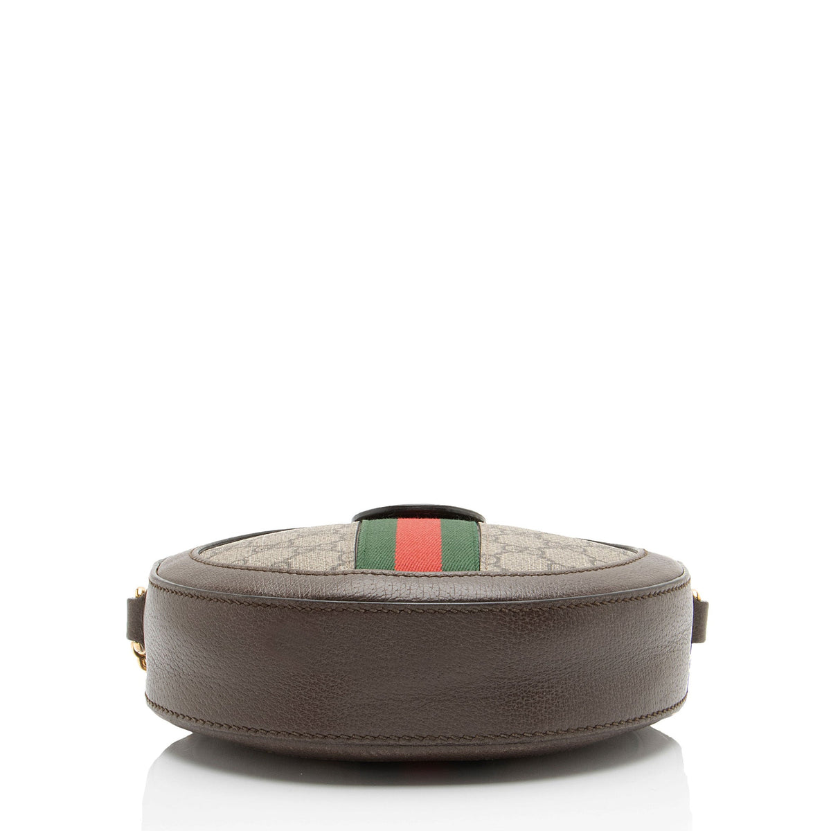 Gucci GG Supreme Ophidia Round Mini Shoulder Bag - Beige/Brown