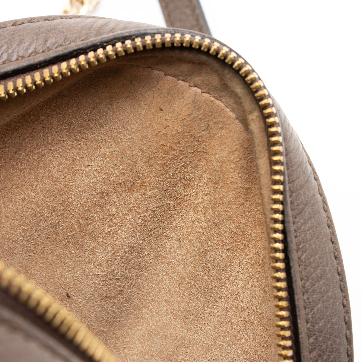 Gucci GG Supreme Ophidia Round Mini Shoulder Bag - Beige/Brown