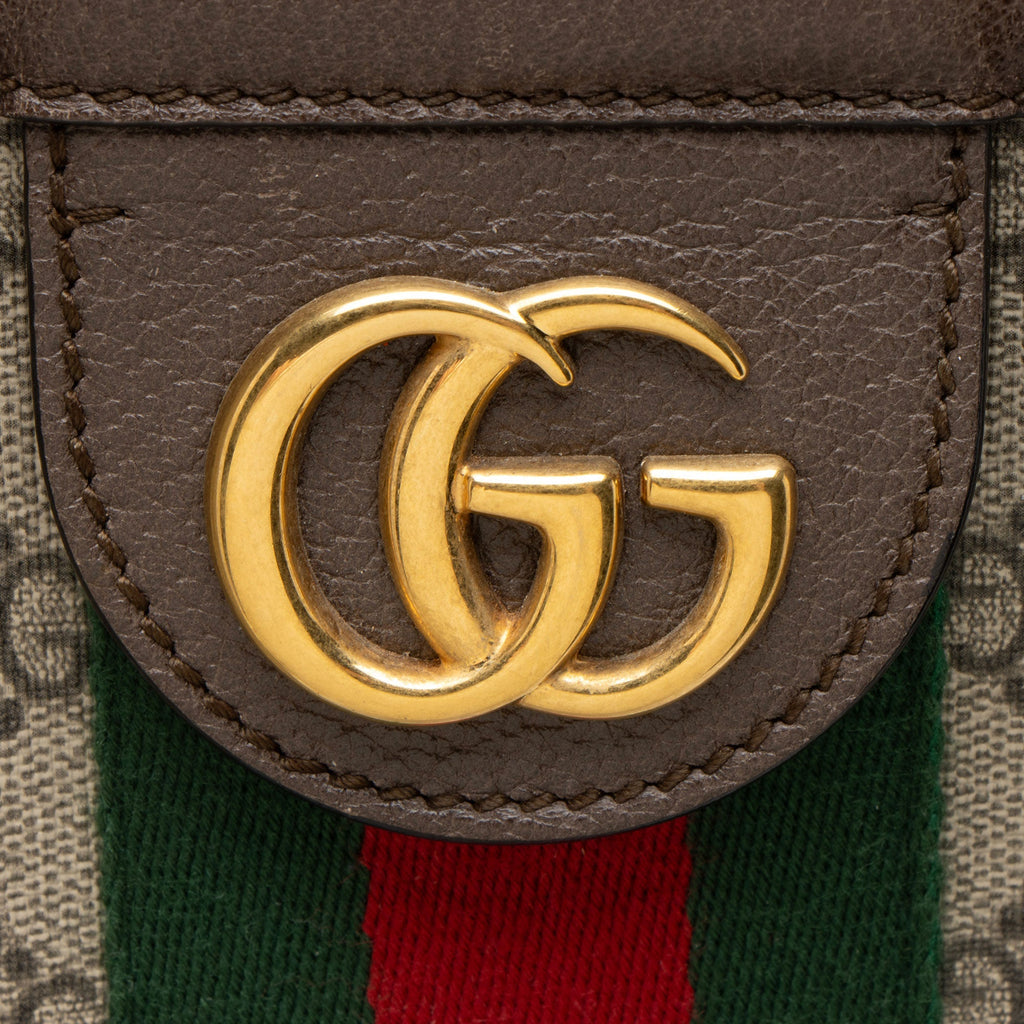 Gucci GG Supreme Ophidia Soft Vertical Large Tote Bag - Beige/Brown