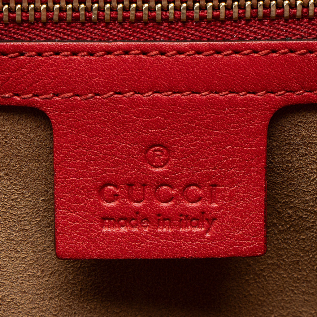 Gucci GG Supreme Padlock Medium Shoulder Bag - Beige/Pink/Red
