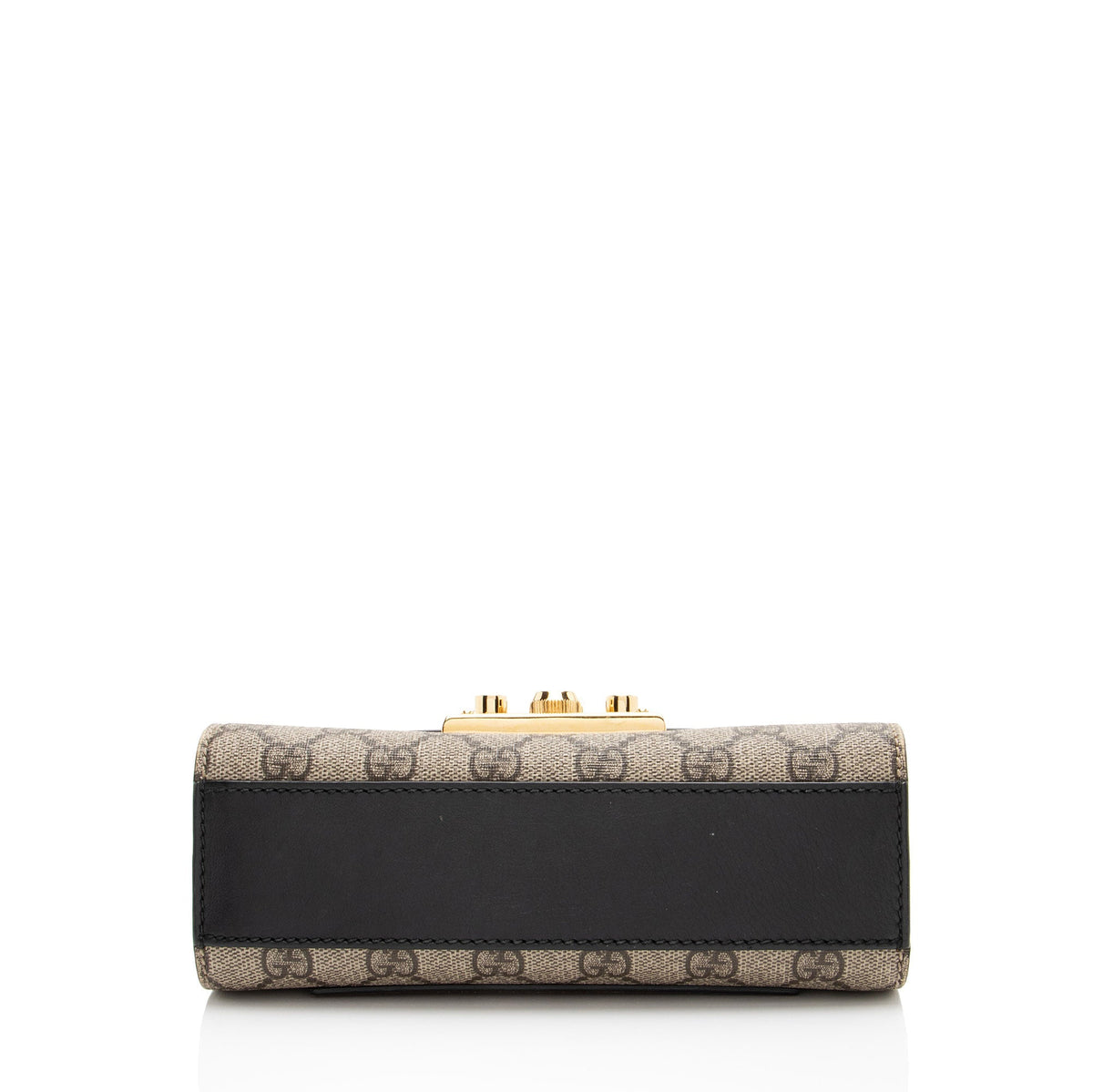 Gucci GG Supreme Padlock Small Shoulder Bag - Beige/Black