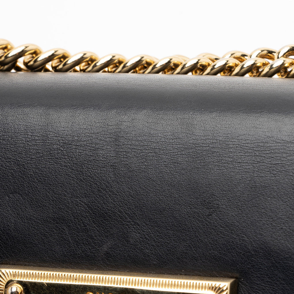 Gucci GG Supreme Padlock Small Shoulder Bag - Beige/Black