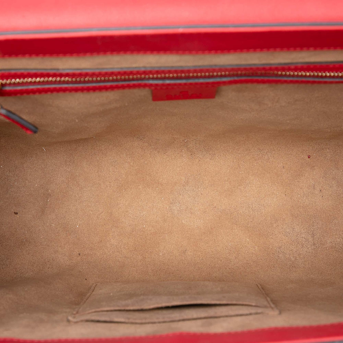 Gucci GG Supreme Padlock Top Handle Bag - Beige/Red